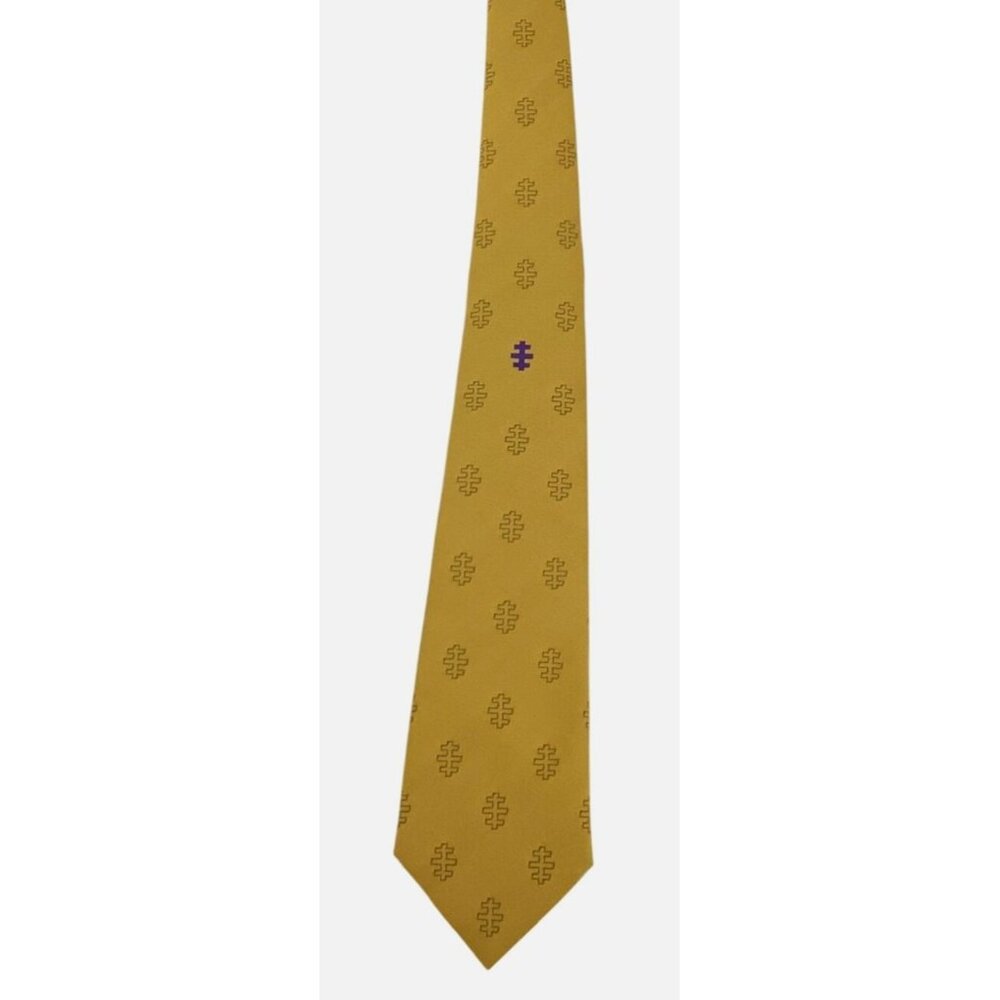 Toye Kenning & Spencer Ltd Gold Polyester Tie Cornelia James Neckwear